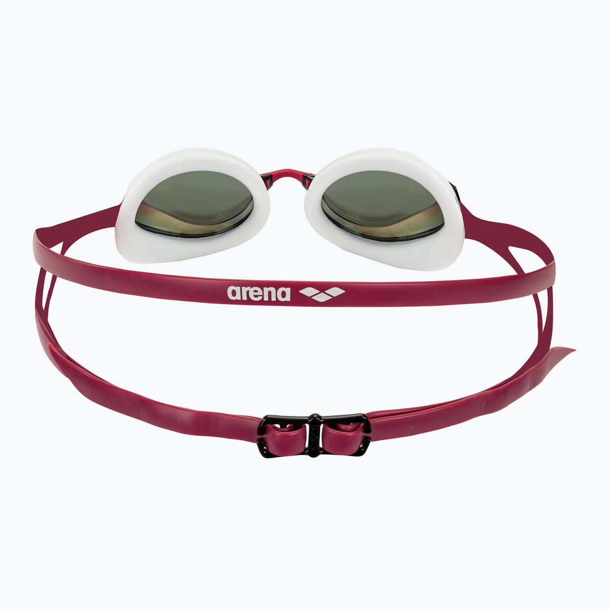 Arena Python Mirror copper/white/red wine swimming goggles 4