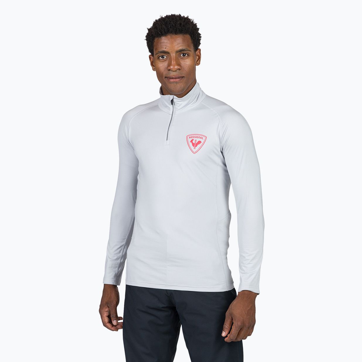 Men's Rossignol New Hero Classique Hz soft grey ski sweatshirt