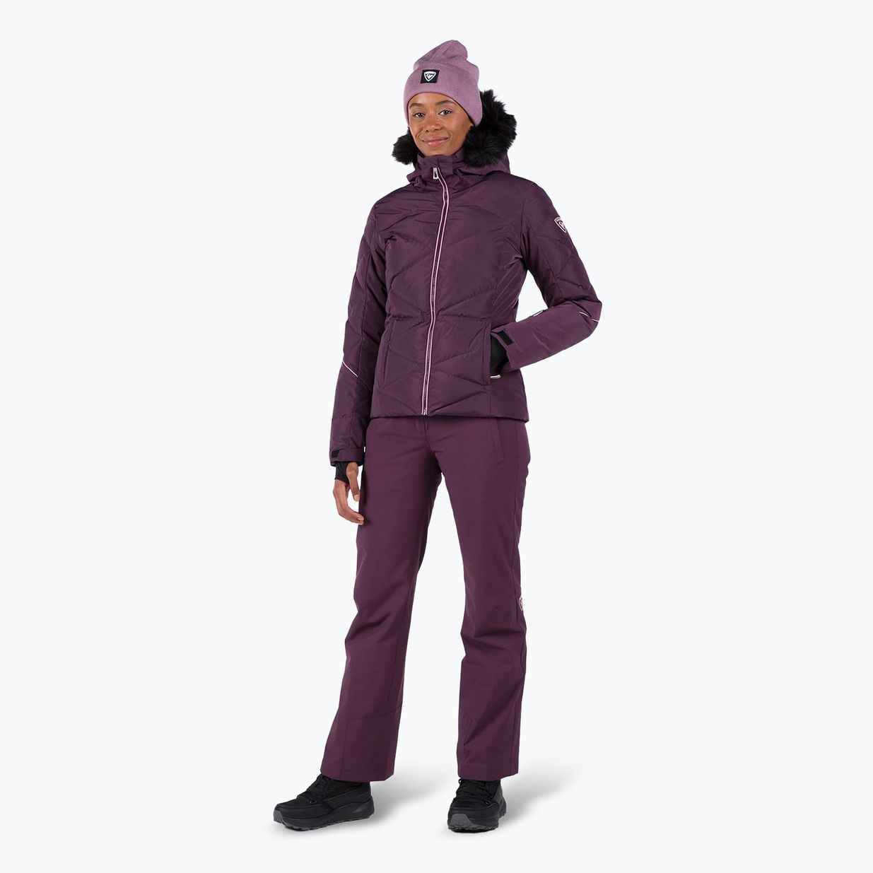 Women's ski jacket Rossignol Staci Pearly Jkt mulberry 2