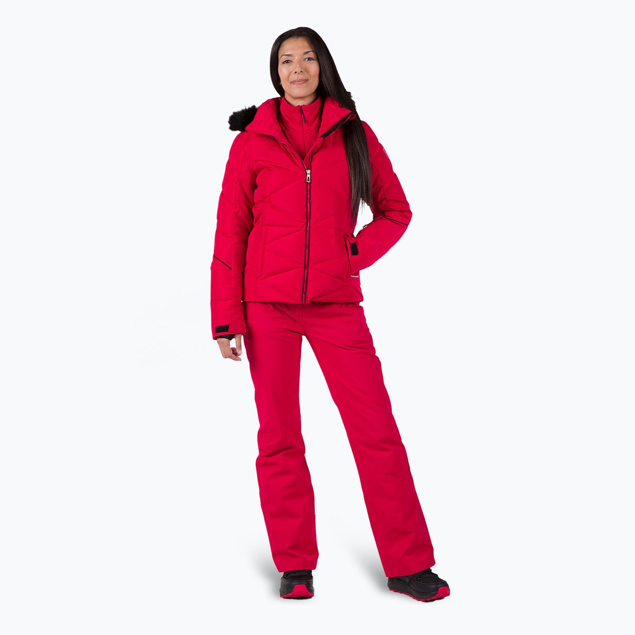 Women's ski jacket Rossignol Staci Pearly Jkt ruby red 2