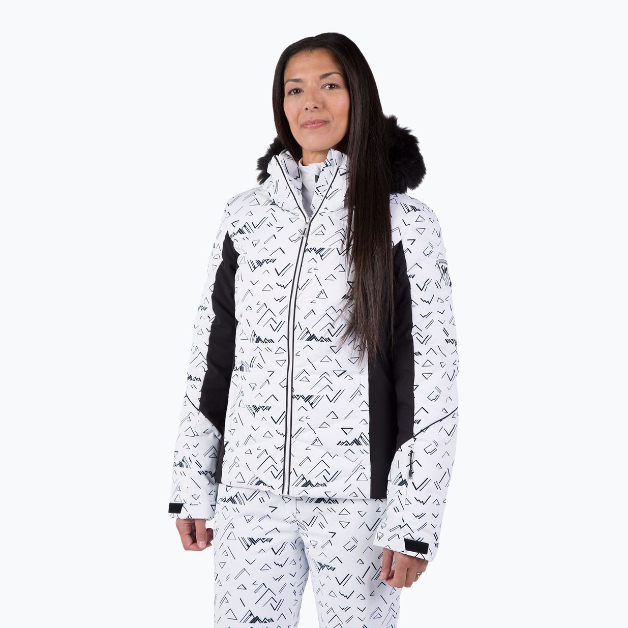 Women's ski jacket Rossignol Staci Pr Puffy Jkt white