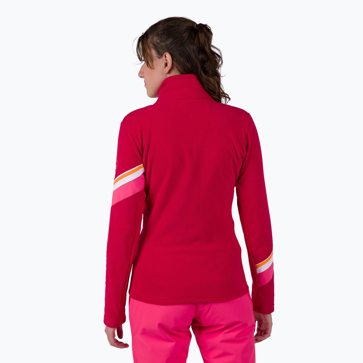 Women's Rossignol Strawpile Fleece Fz ruby red sweatshirt 3