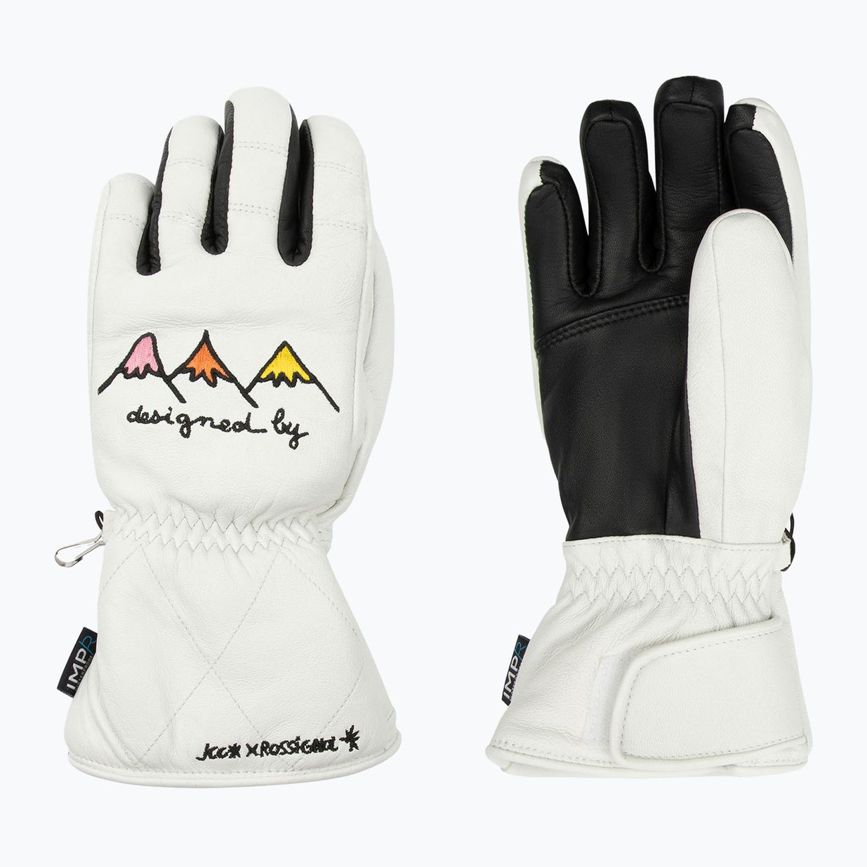 Women's ski gloves Rossignol Sublim Lth Impr G white