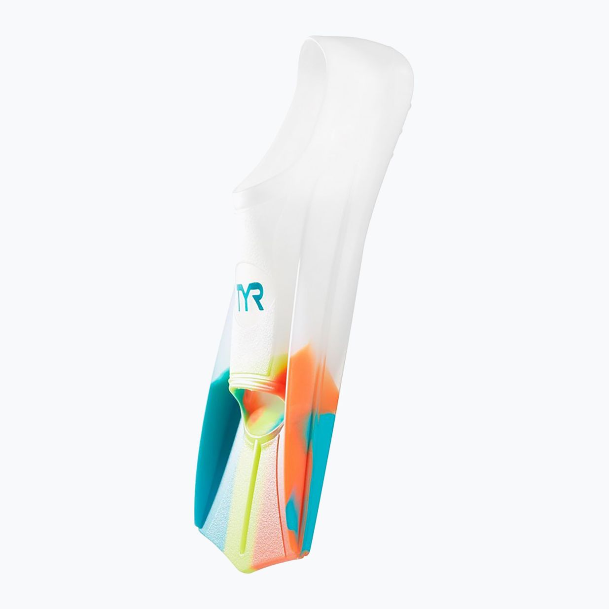 TYR Stryker Silicone white and colour swim fins LFSTRKR 6