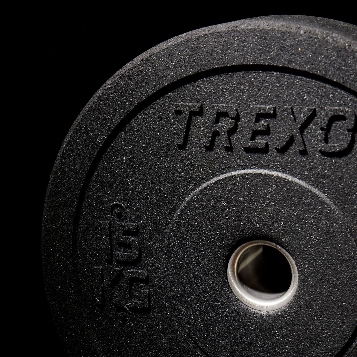 TREXO Olympic bumper weights black TRX-BMP015 15 kg 8