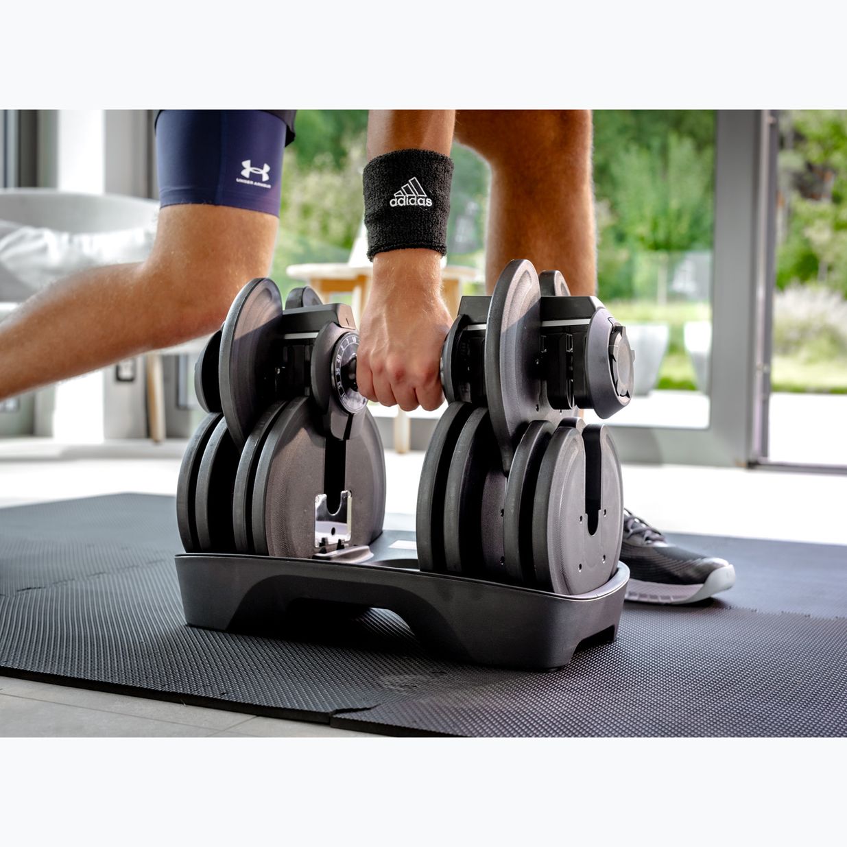 TREXO adjustable dumbbell TXO-B4W001 40 kg black 3