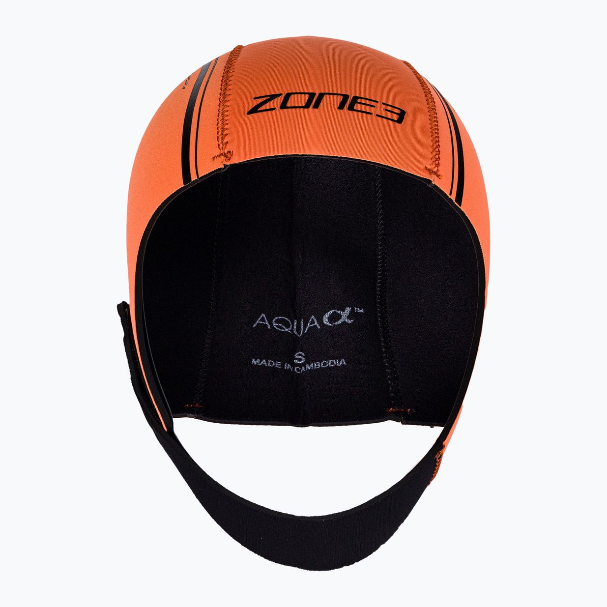 ZONE3 Neoprene Swim Cap Orange NA18UNSC113 2