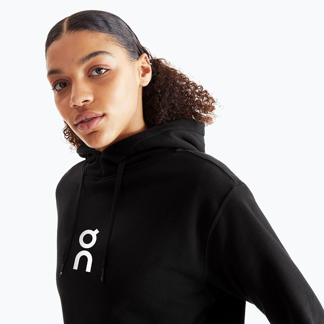 Women's On Running Club Hoodie black 3