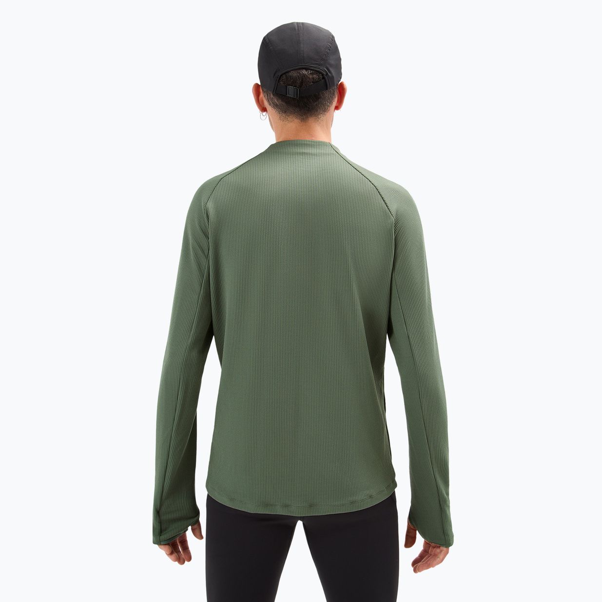 Men's NNormal Trail green running longsleeve 2