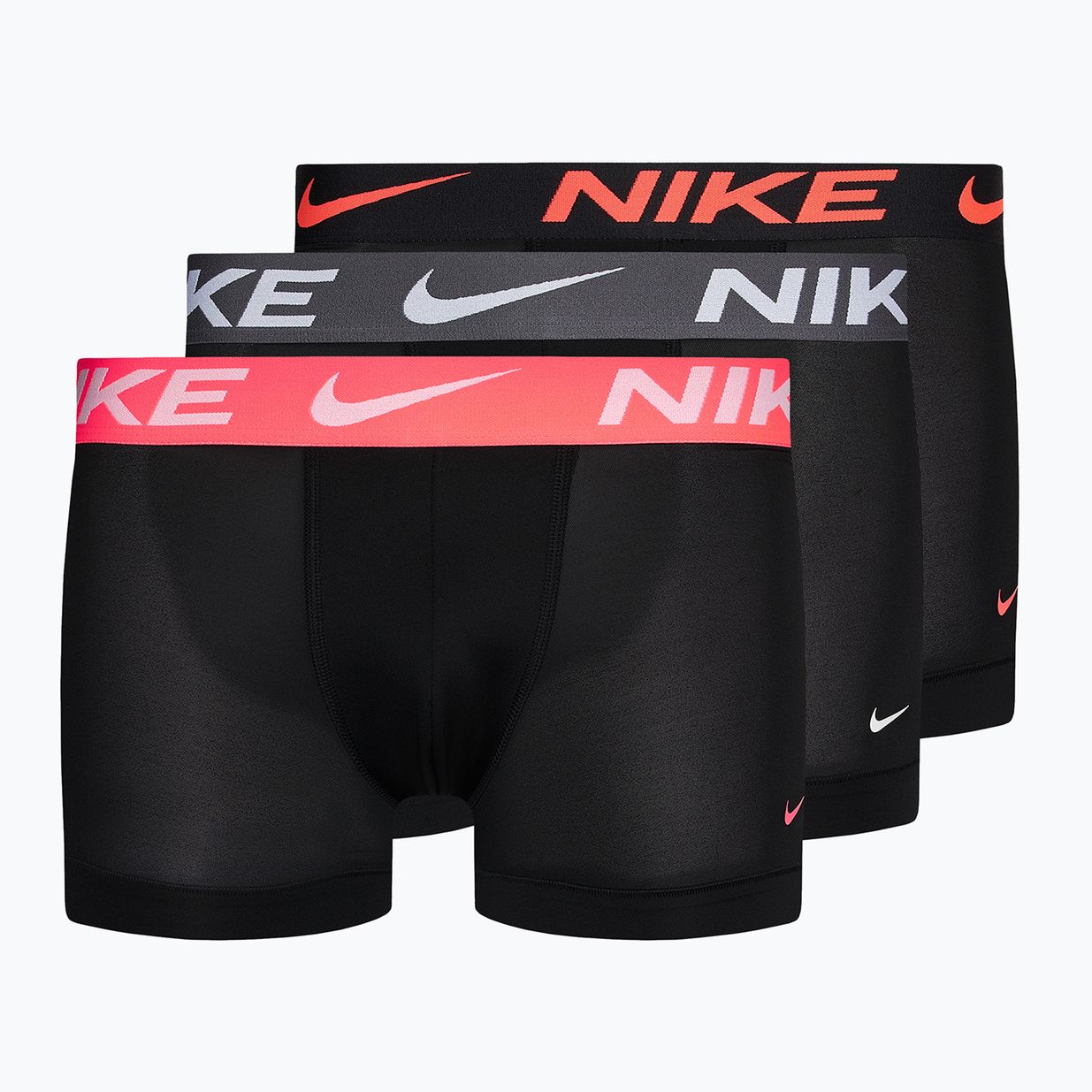 Nike Dri-Fit Essential men's boxer shorts 3 pairs black/dark grey/black