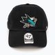 47 Brand NHL San Jose Sharks CLEAN UP baseball cap black 4