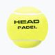 HEAD Padel balls 3 pcs yellow 575603 2