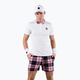 Men's HYDROGEN Tartan white and pink tennis polo shirt T00518E83