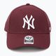 47 Brand MLB New York Yankees MVP SNAPBACK dark maroon baseball cap 4
