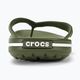 Crocs Crocband Flip army green/white flip flops 7