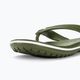 Crocs Crocband Flip army green/white flip flops 8