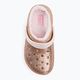 Crocs Classic Lined Glitter Clog gold/barely pink children's flip-flops 7