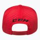 CCM Small Logo Flat Brim SR baseball cap red 3