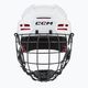 CCM Tacks 70 Combo white hockey helmet 2