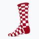 Men's Vans Checkeboard Crew II red/white checkerboard socks 2