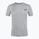 Men's Under Armour Sportstyle Left Chest SS steel light heather/black training t-shirt 4