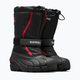 Sorel Flurry Dtv black/bright red junior snow boots 9