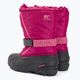 Sorel Flurry Dtv deep blush/tropic pink junior snow boots 3