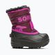 Sorel Snow Commander purple dahlia/groovy pink children's snow boots 8