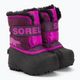 Sorel Snow Commander children's snow boots purple dahlia/groovy pink 4
