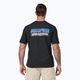 Men's Patagonia P-6 Logo Responsibili-Tee trekking t-shirt black 2