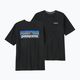 Men's Patagonia P-6 Logo Responsibili-Tee trekking t-shirt black 4