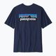 Men's Patagonia P-6 Logo Responsibili-Tee classic navy trekking t-shirt 6