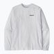 Men's Patagonia P-6 Logo Responsibili Longsleeve white 3