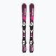 Children's downhill skis Salomon Lux Jr S + C5 bordeau/pink