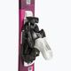 Children's downhill skis Salomon Lux Jr S + C5 bordeau/pink 5