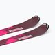 Children's downhill skis Salomon Lux Jr S + C5 bordeau/pink 9