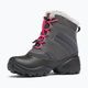 Columbia Rope Tow III WP Girl children's snow boots dark grey/haute pink 13
