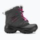 Columbia Rope Tow III WP Girl children's snow boots dark grey/haute pink 2