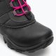Columbia Rope Tow III WP Girl children's snow boots dark grey/haute pink 7