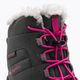 Columbia Rope Tow III WP Girl children's snow boots dark grey/haute pink 8