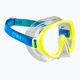 Mares Jelly lime/blue/clear children's snorkel mask 2