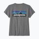 Women's Patagonia P-6 Logo Responsibili-Tee gravel heather trekking t-shirt 5