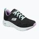 Women's training shoes SKECHERS Arch Fit Comfy Wave black/lavender 7