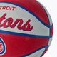 Wilson NBA Team Retro Mini Detroit Pistons basketball WTB3200XBDET size 3 3