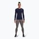 Under Armour ColdGear Authentics women's training leggings charcoal light heather/black 2