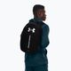 Under Armour Hustle Lite 26.5 l black/black/metallic silver urban backpack 8