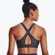 Under Armour Crossback Mid pitch gray/black fitness bra 2