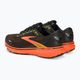 Brooks Ghost 15 men's running shoes black/yellow/red 4