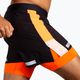 Men's Brooks Run Visible 5" 2IN1 2.0 running shorts black/ecru/fluoro flash 3