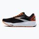 Brooks Ghost 16 men's running shoes black/orange/white 3